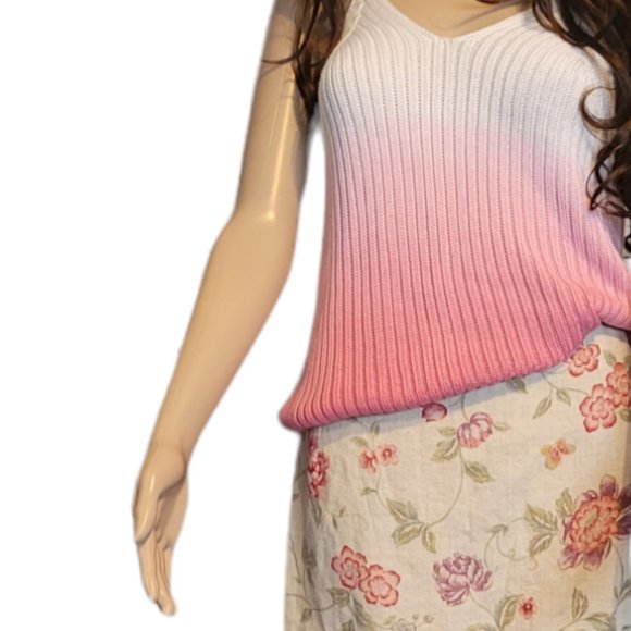 VINTAGE 80’s EDDIE BAUER Fine Linen Cottagecore Modest Midi Length Wrap … - Picture 2 of 7